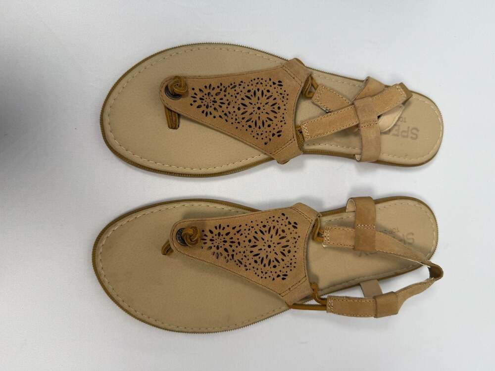 Sperry Top-Sider Women's Laser Cut T-Strap Thong Sandals